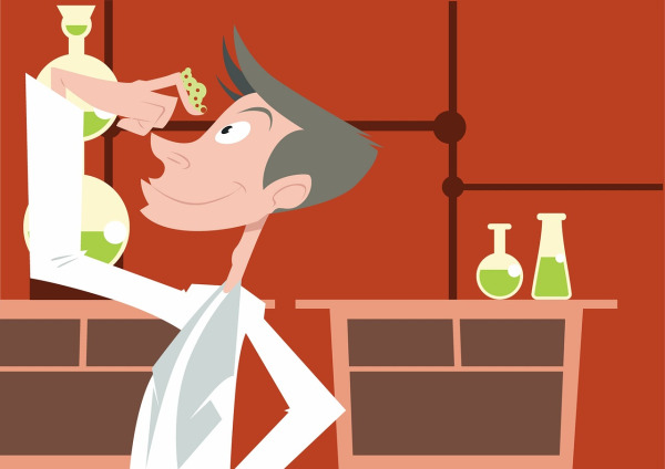Scientists in pharmaceutical lab