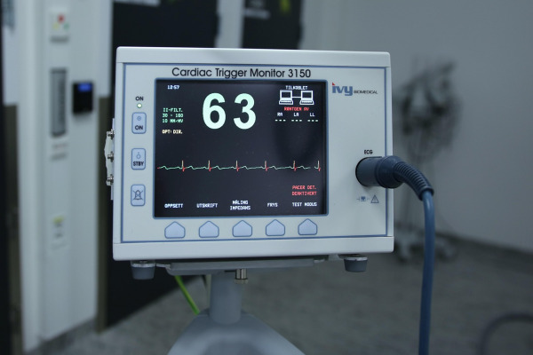 Hospital ECG monitors and medical equipment